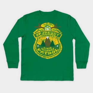 Spurbury State Highway Patrol Kids Long Sleeve T-Shirt